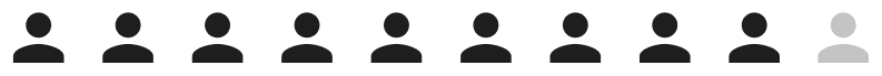 row of human icons