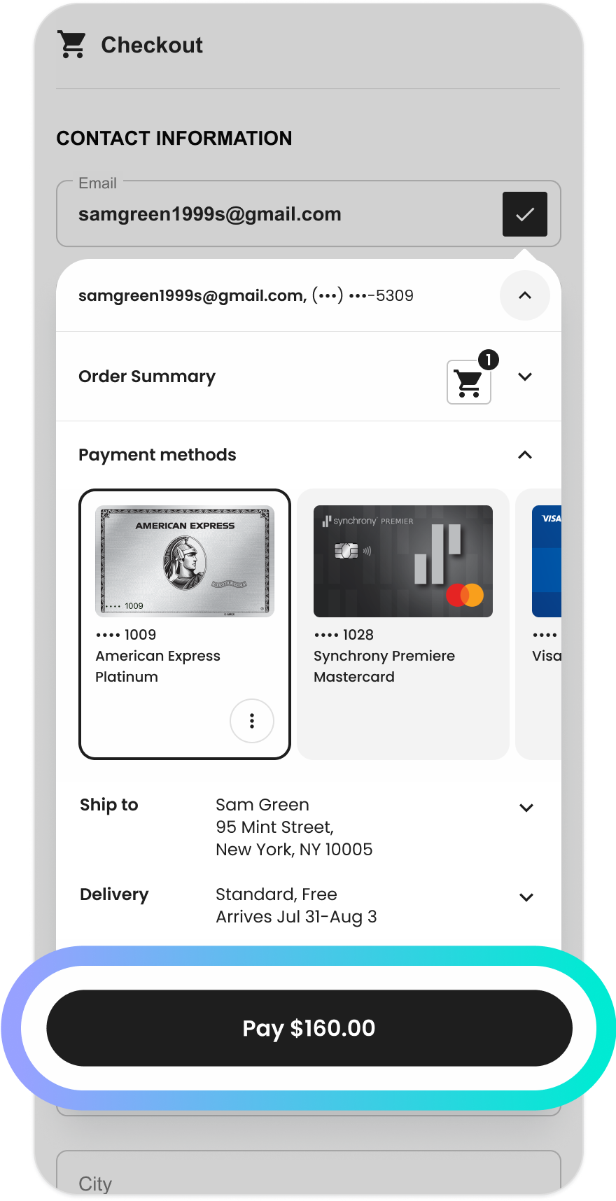 Skipify Review and Pay screen
